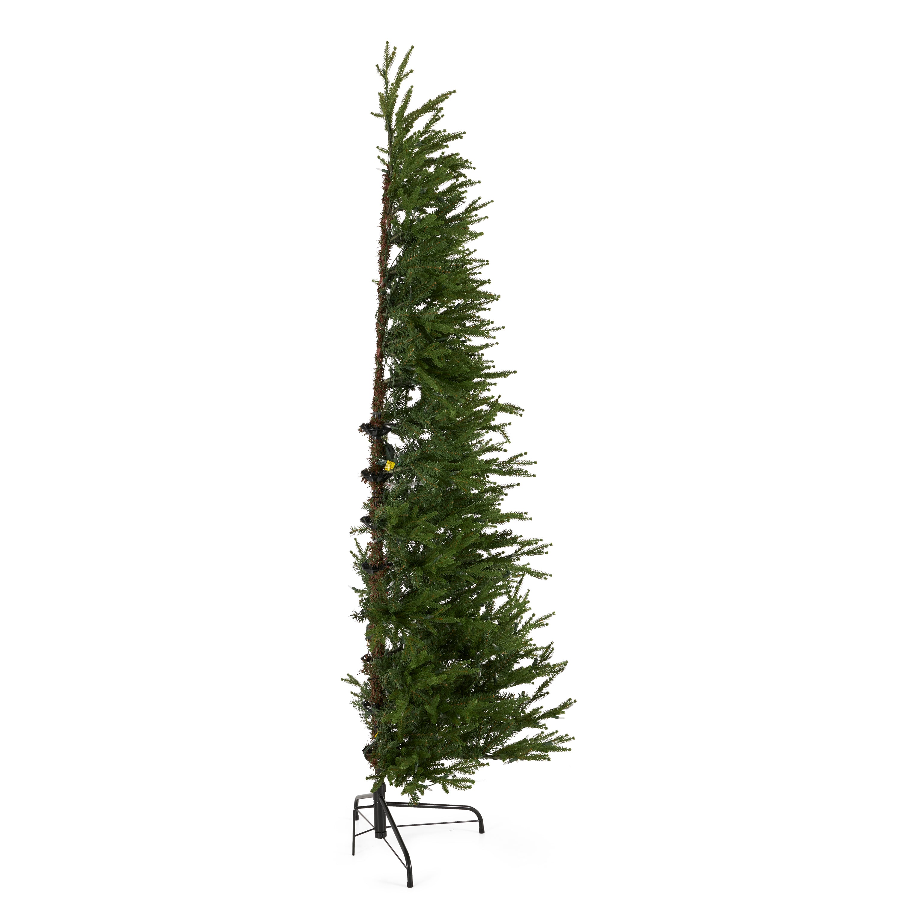 National Tree Company Montgomery 6.5' Prelit Half Christmas Tree 300 Clear Light - VMInnovations