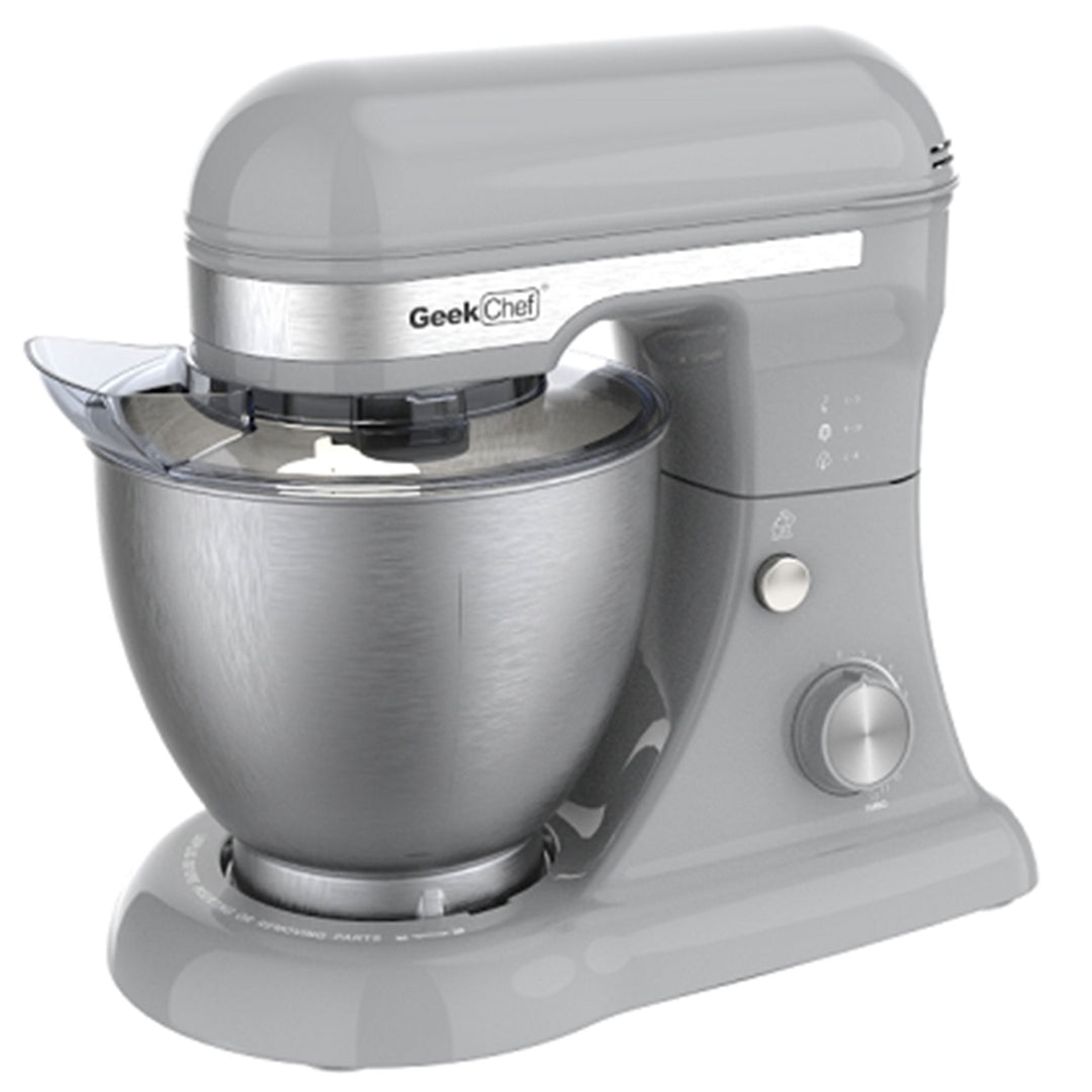 Geek Chef 4.8 Qt Stainless Steel Bowl 12 Speed Baking Stand Mixer, Gray (Used)