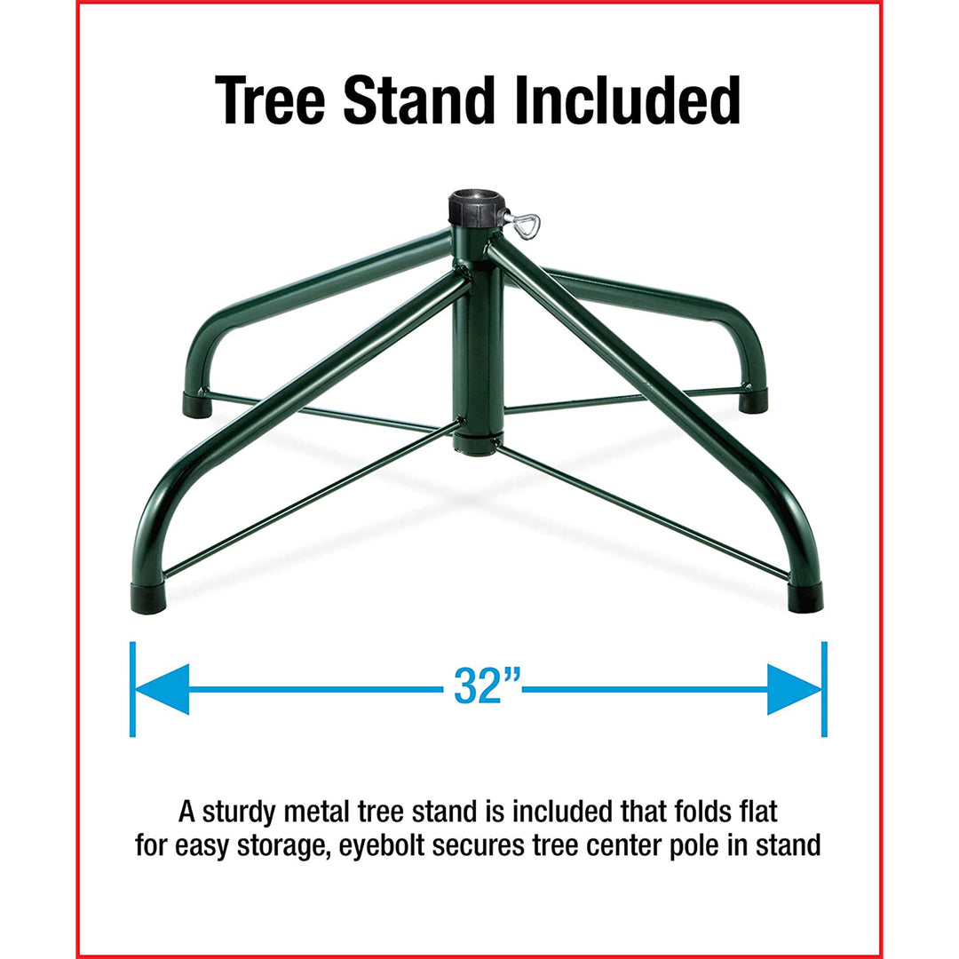 National Tree Company 9Ft Dunhill Fir Prelit Christmas Tree w/Stand, White(Used) - VMInnovations