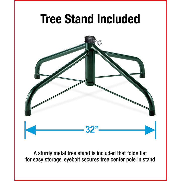 National Tree Company 9Ft Dunhill Fir Prelit Christmas Tree w/Stand, White(Used) - VMInnovations