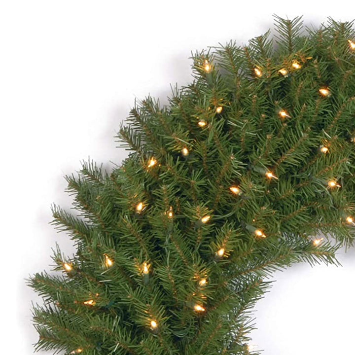 National Tree Company 36 Inch Norwood Fir Wreath with Clear Lights (Open Box)