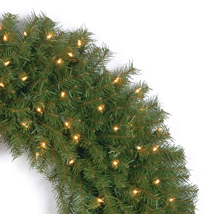 National Tree Company 36 Inch Norwood Fir Wreath with Clear Lights (Open Box)