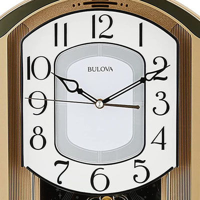 Bulova Golden Music Chime Wall Clock w/12 Melodies & K-9 Crystal(For Parts) - VMInnovations