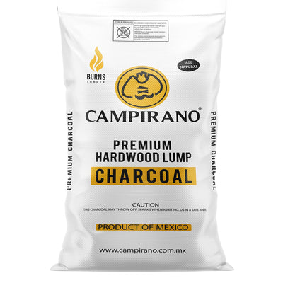 Campirano Premium Hardwood Black Lump Grill & Smoker Charcoal, 40lb Bag (2 Pack)