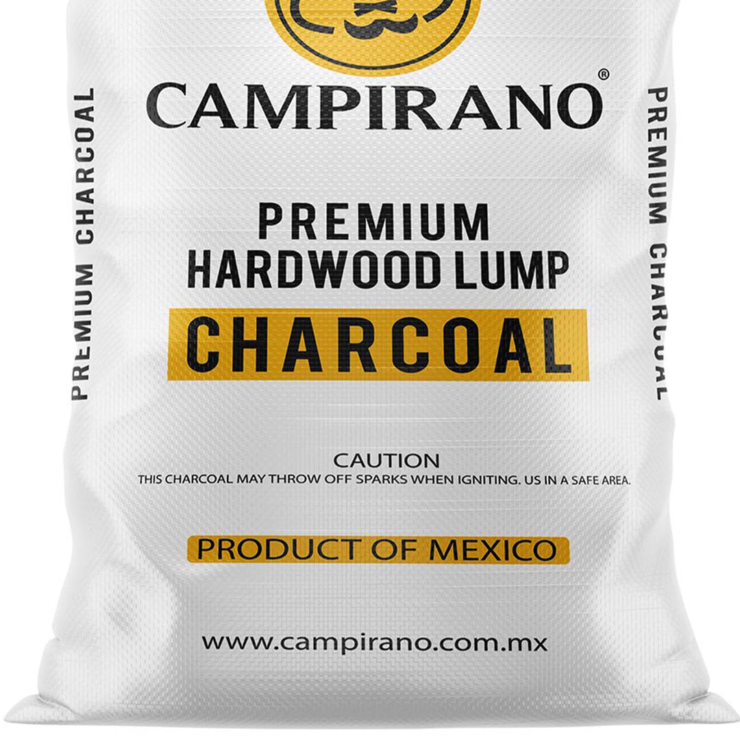 Campirano Premium Hardwood Black Lump Grill & Smoker Charcoal, 40lb Bag (4 Pack) - VMInnovations