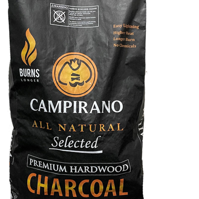 Campirano Premium Hardwood Black Lump Charcoal for Grill & Smoker, 20 lb Bag