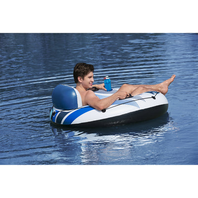 Bestway Hydro Force Rapid Rider Single River Inner Tube, Blue & White (Open Box)