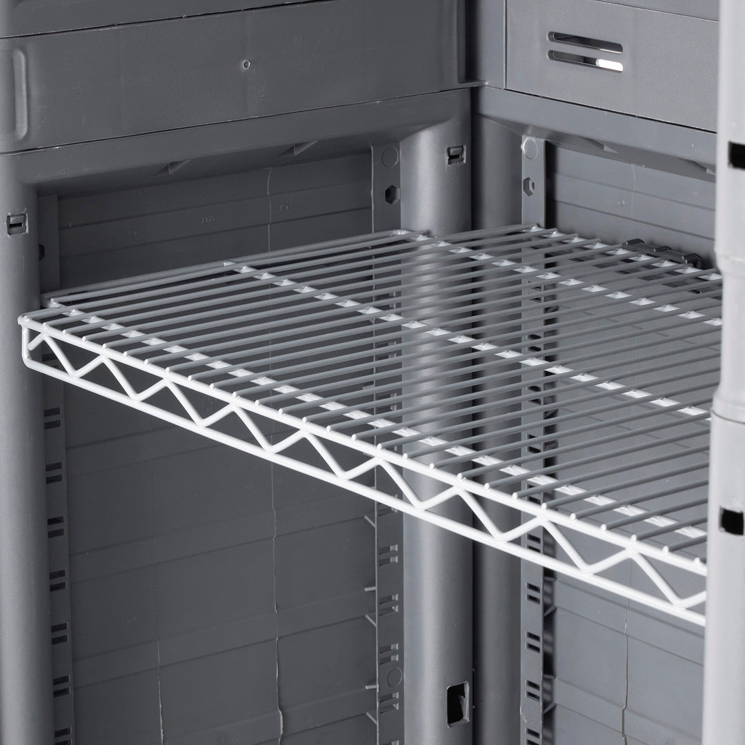 Gracious Living MaxIt Heavy Duty Premium Utility Cabinet w/ 3 Shelves(For Parts)