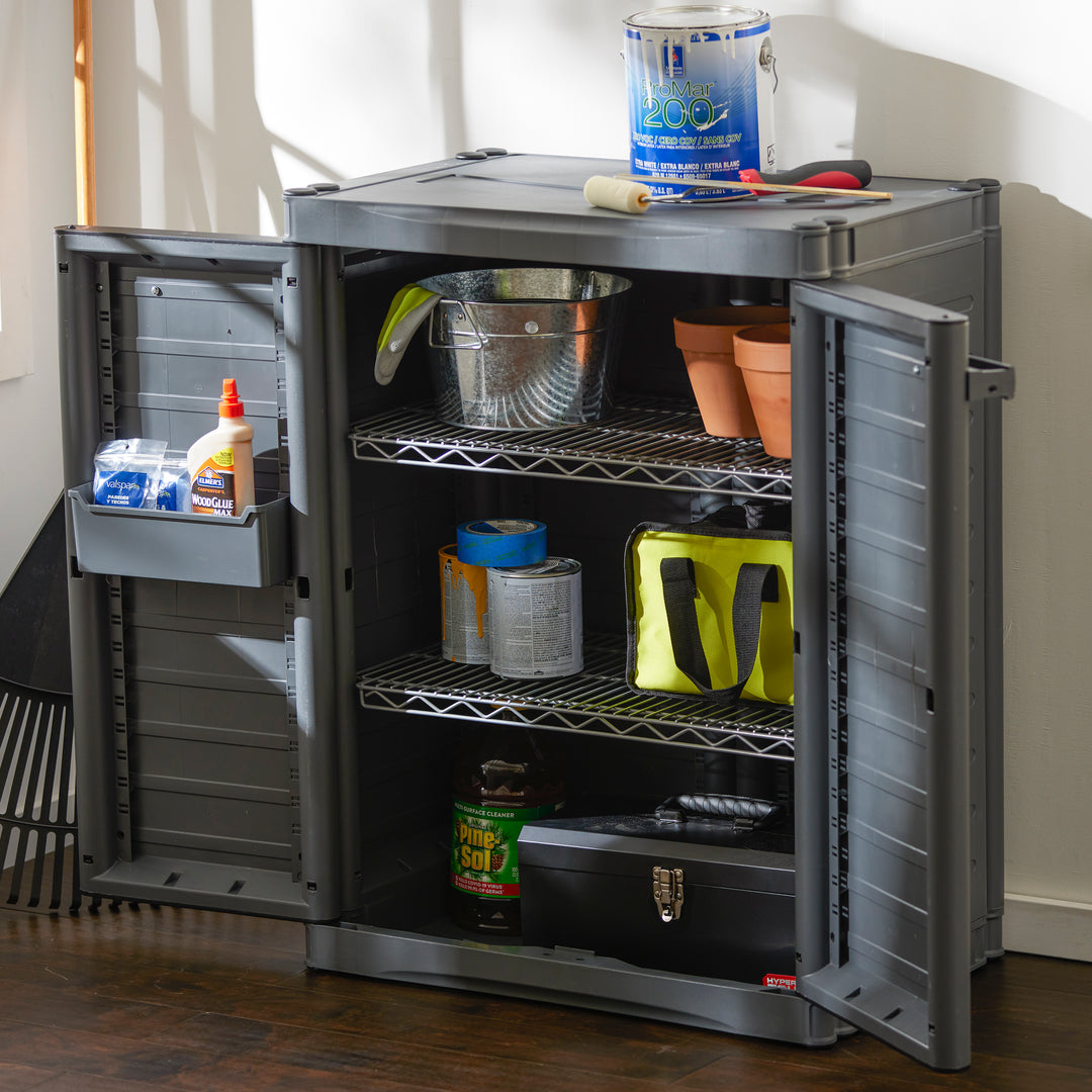 Gracious Living MaxIt Premium 2-Door Base Cabinet with Adjustable Metal Shelves (Open Box)