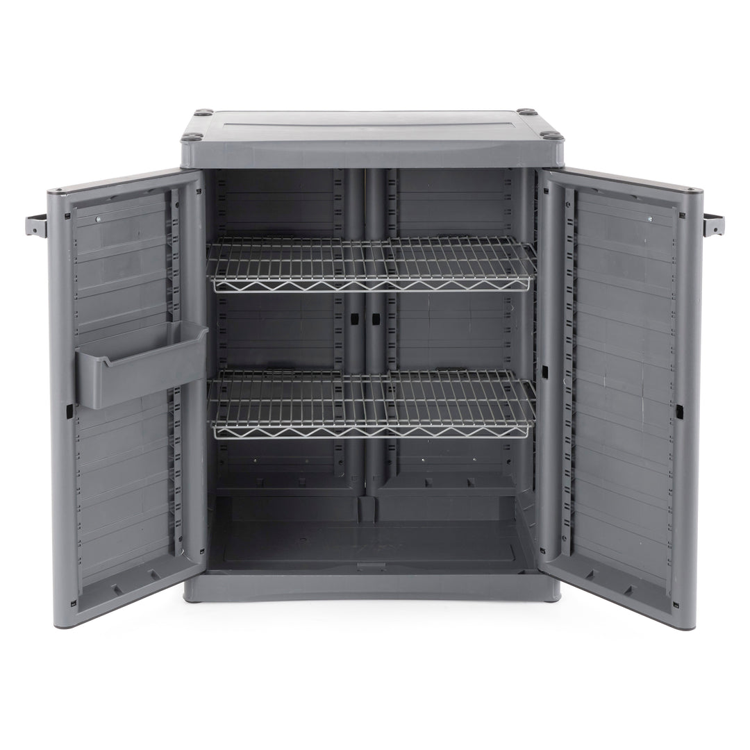 Gracious Living MaxIt Premium 2-Door Base Cabinet with Adjustable Metal Shelves (Open Box)