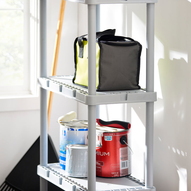 Gracious Living Knect-A-Shelf 4 Tier Light Duty Storage Shelving System (4 Pack)