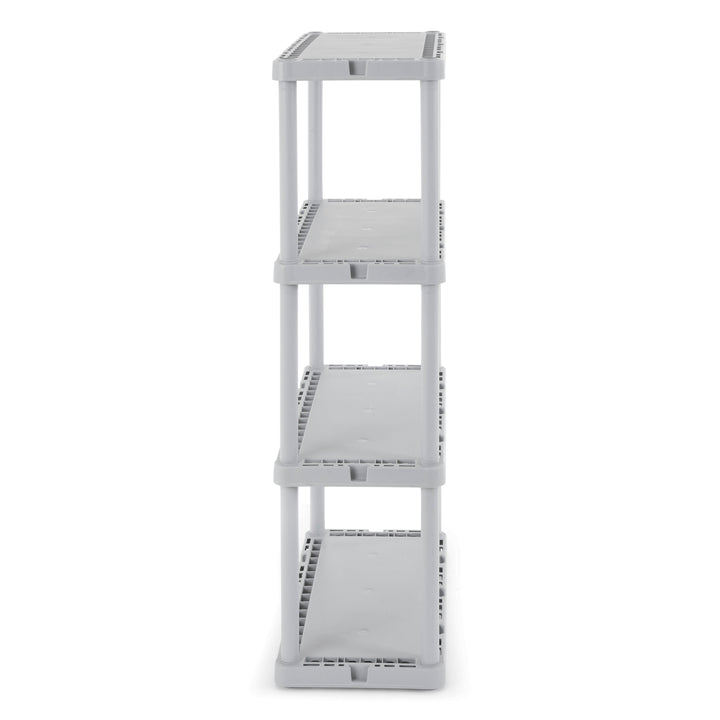 Gracious Living Knect-A-Shelf 4 Tier Light Duty Storage Shelving System (2 Pack)