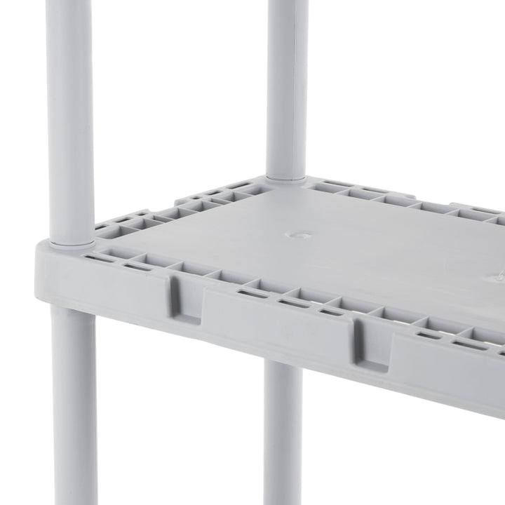 Gracious Living Knect-A-Shelf 4 Tier Light Duty Storage Shelving System (3 Pack)