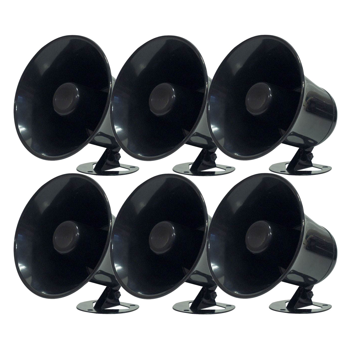 Pyramid Outdoor SP5 All Weather PA Mono Extension Horn Speaker Weather (6 Pack)
