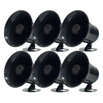 Pyramid Outdoor SP5 All Weather PA Mono Extension Horn Speaker Weather (6 Pack)