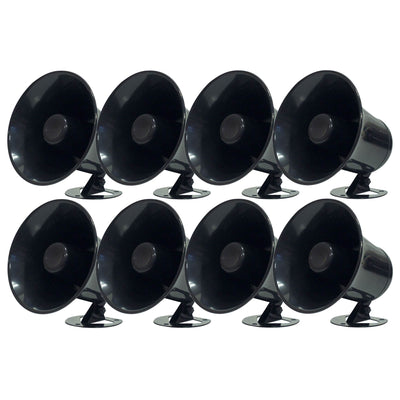 Pyramid Outdoor SP5 All Weather PA Mono Extension Horn Speaker Weather (8 Pack)