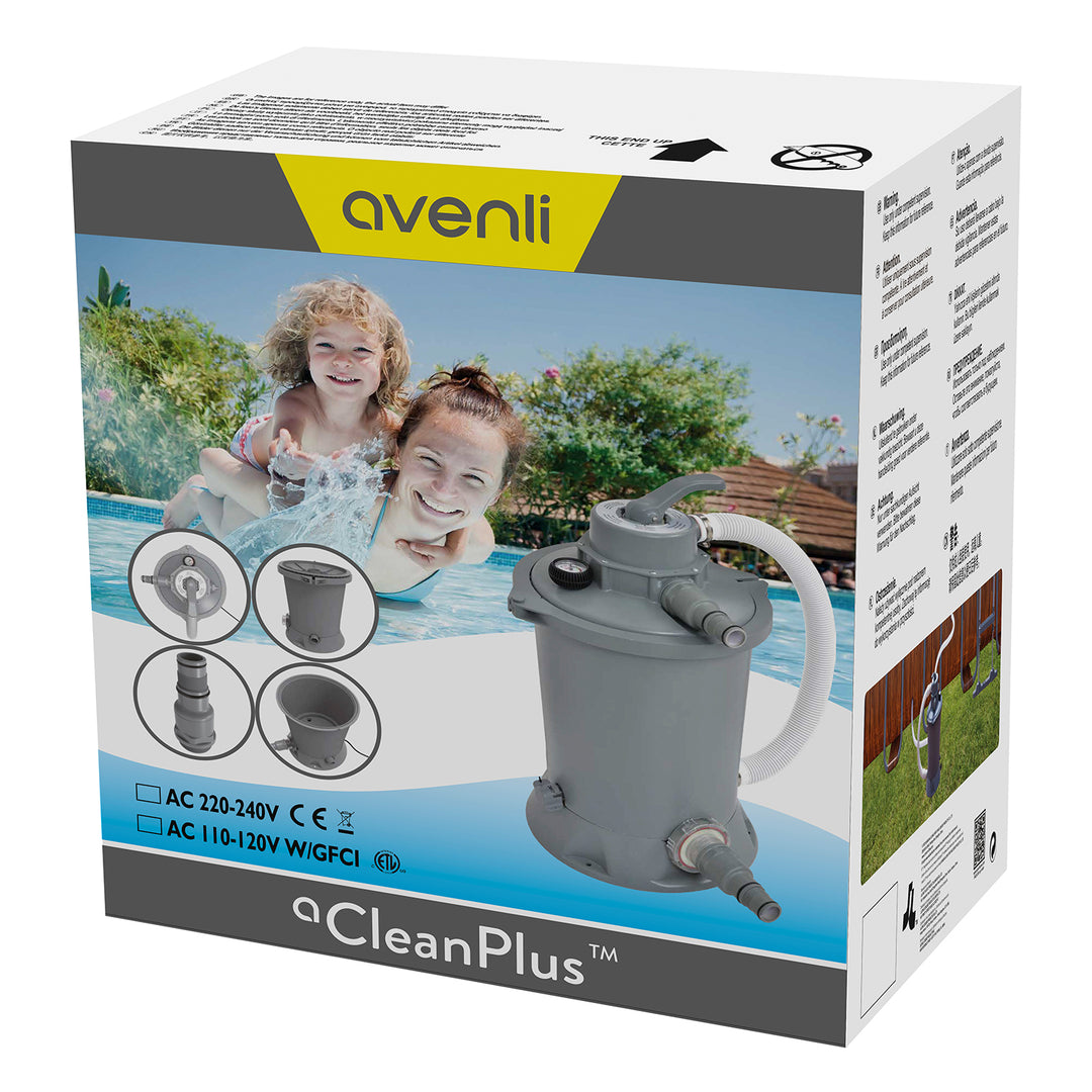 JLeisure 290730US Clean Plus 1000 GPH Sand Filter Pump for Swimming Pools & Spas