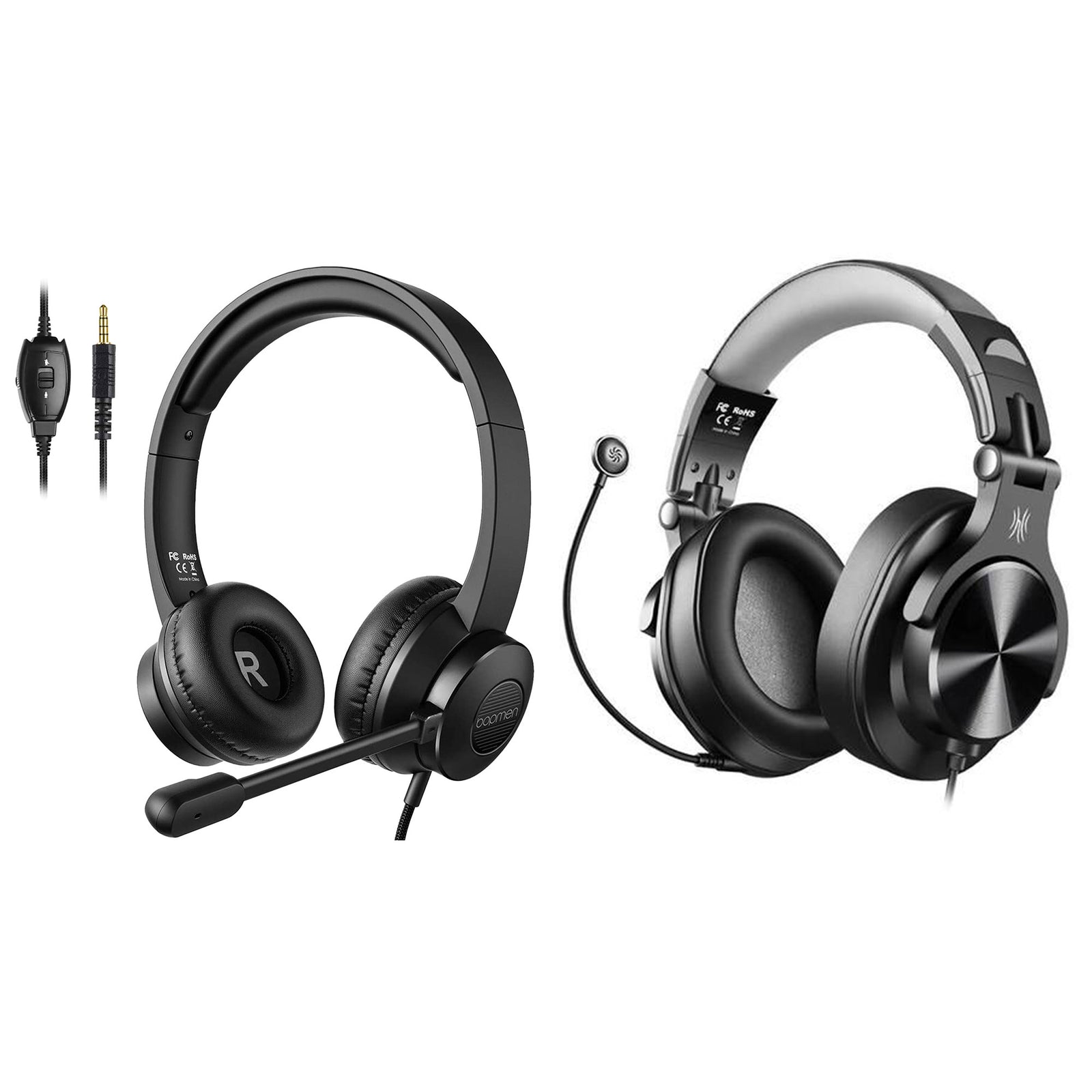 S100 Adjustable Microphone PC Headset with OneOdio A71 Bluetooth Headphones - VMInnovations