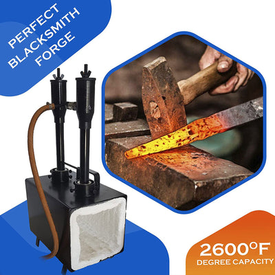 Simond Store PFI-20B Portable Propane Double Burner Rectangular Farrier Forge