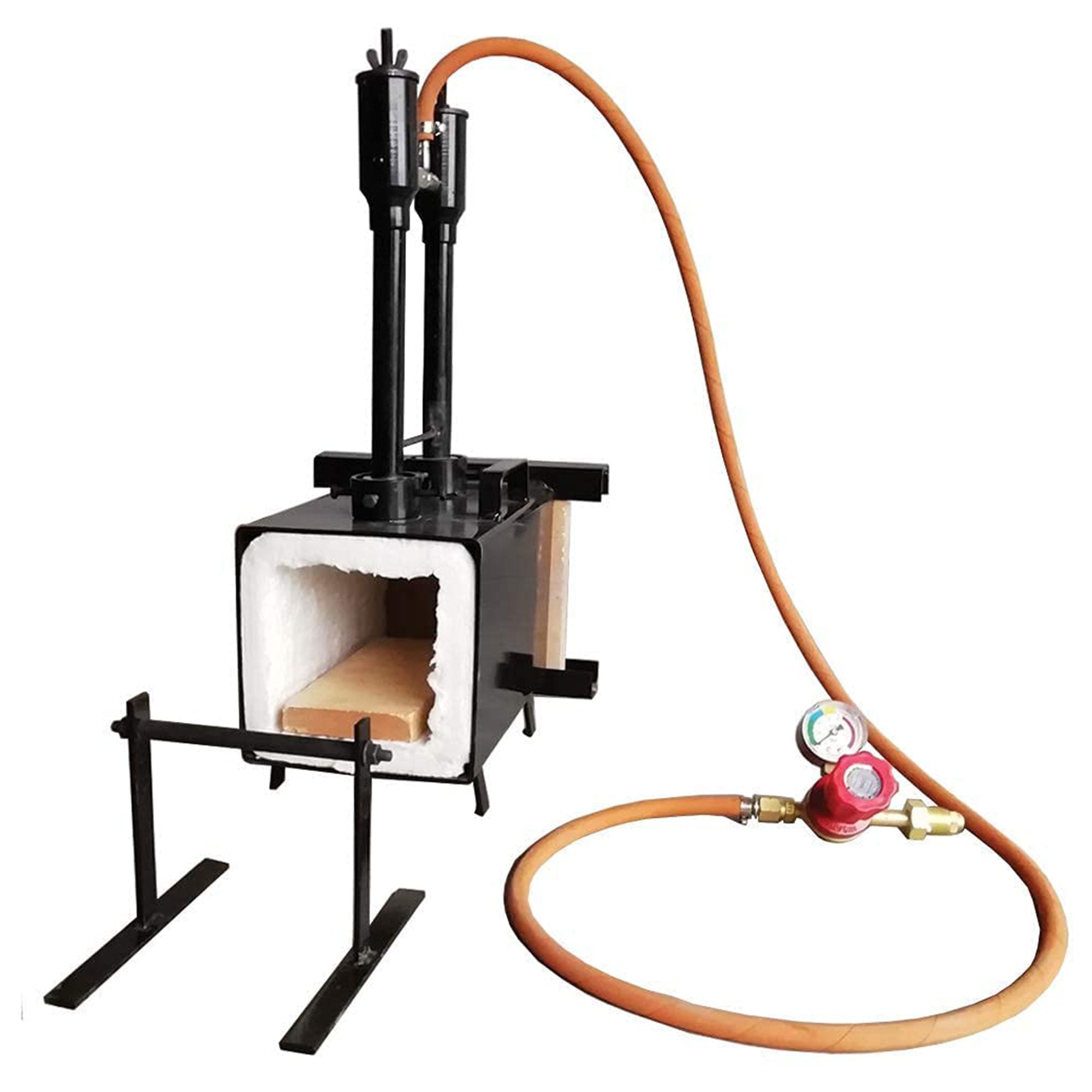 Simond Store PFI-21B Gas Propane Double Burner Rectangular Farrier Forge, Steel