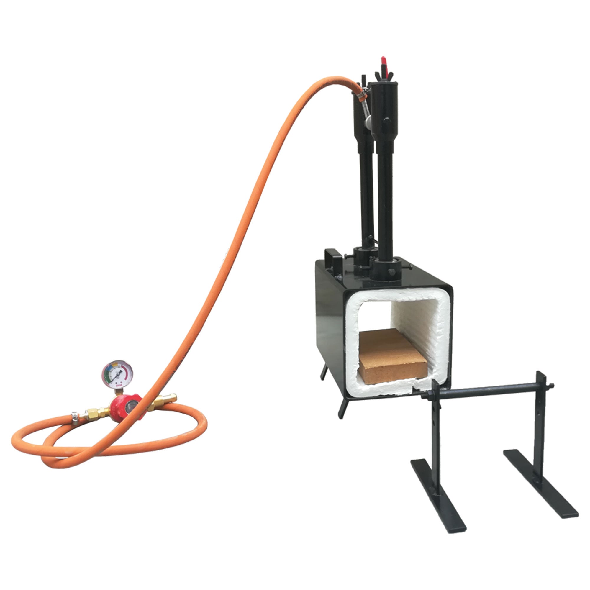 Simond Store PFI-21B Gas Propane Double Burner Rectangular Farrier Forge, Steel