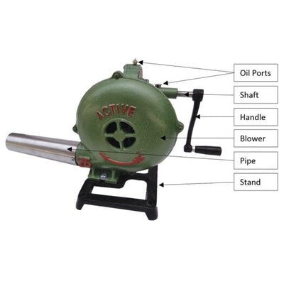 Simond Store Hand Crank Blacksmith Coal Forge Blower Manual Fan, 8 Inch (Used)