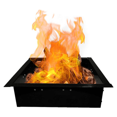 Simond Store Square Outdoor Fire Pit Ring Insert, 27 Inch Diameter (Used)