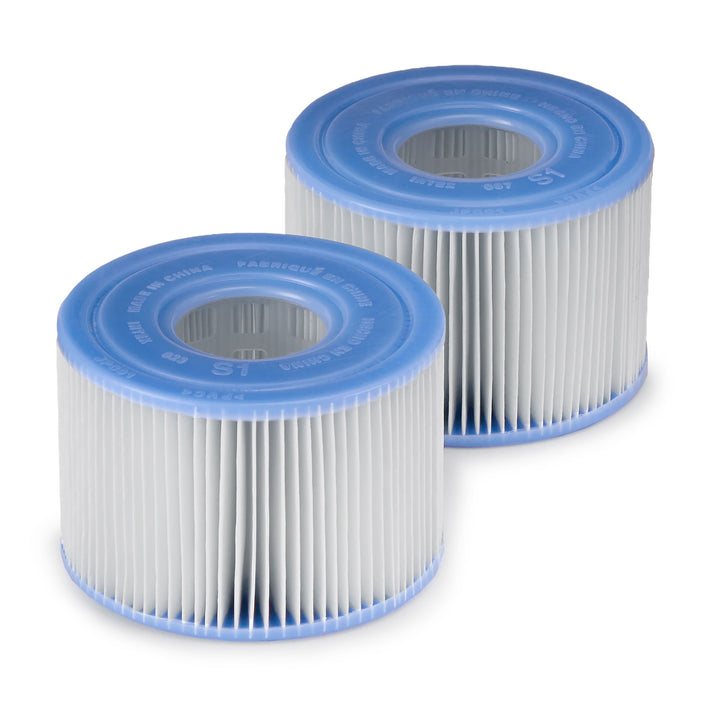 Intex PureSpa Plus Inflatable Bubble Jet Hot Tub & Replacement Filters (6 Pack)