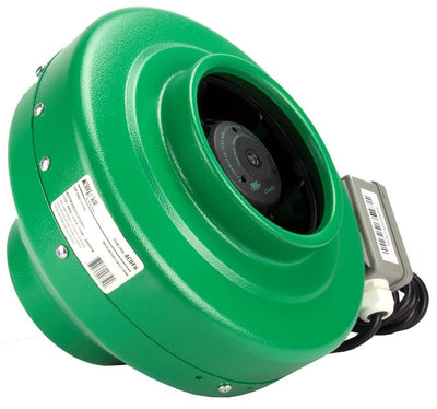Hydrofarm ACDF6 Active Air 6 Inch Inline Hydroponic Fan with Mounts, 400 CFM