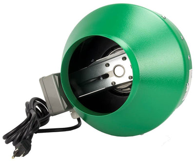 Hydrofarm ACDF6 Active Air 6 Inch Inline Hydroponic Fan with Mounts, 400 CFM