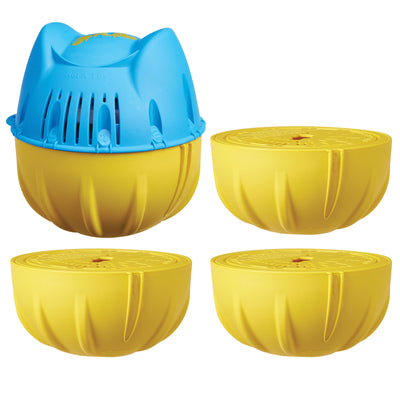 Hey! Cool Pool Flip Plop Float Swimming Pool Care w/ Chlorine Cartridge Refill