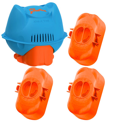 Hey! Cool Pool Flip Plop XL Floating Pool Care with Chlorine Cartridge Refill