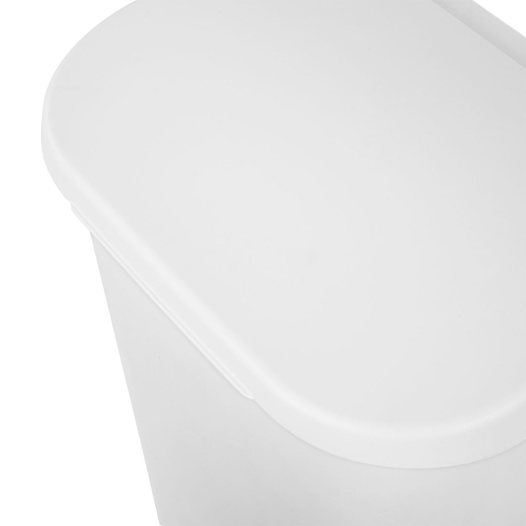 Sterilite 11.3 Gal Lift Top Lid Wastebasket Kitchen Trash Can, White (24 Pack)