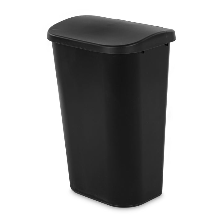 Sterilite 11.3 Gal Lift Top Lid Wastebasket Kitchen Trash Can, Black (12 Pack)