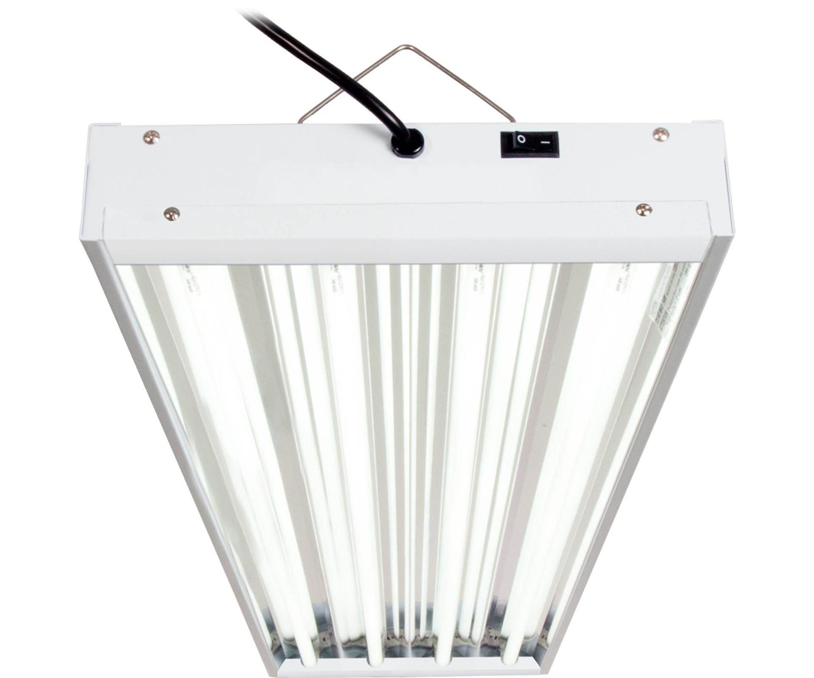 Hydrofarm FLT44 Agrobrite 4-Tube Hydroponic 4' Grow Light Fixture 216W w/ Bulbs - VMInnovations