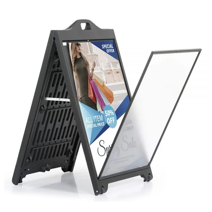 M&T Displays SignPro 24 x 36" Sandwich A Frame Board Advertisement Sign (Used)