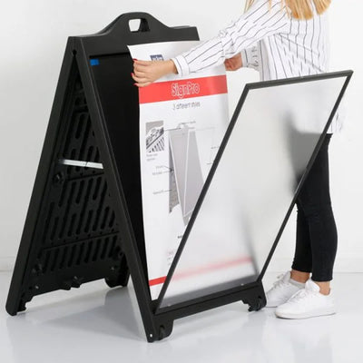 M&T Displays SignPro 24 x 36" Sandwich A Frame Board Advertisement Sign (Used) - VMInnovations