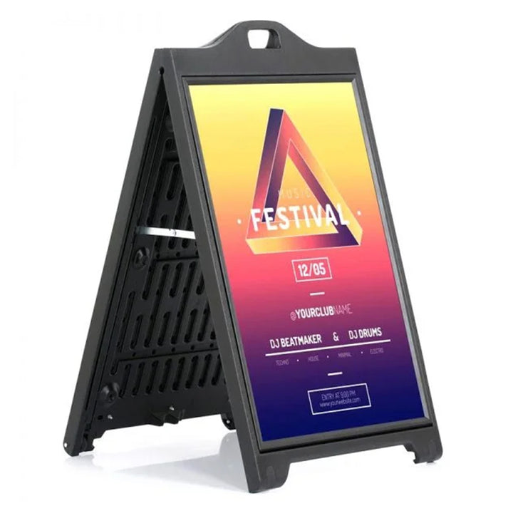 M&T Displays SignPro 24 x 36" Sandwich A Frame Board Advertisement Sign (Used)