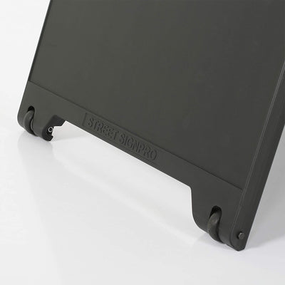 M&T Displays SignPro 24 x 36 Inch Weatherproof Sandwich A Frame Board, Black