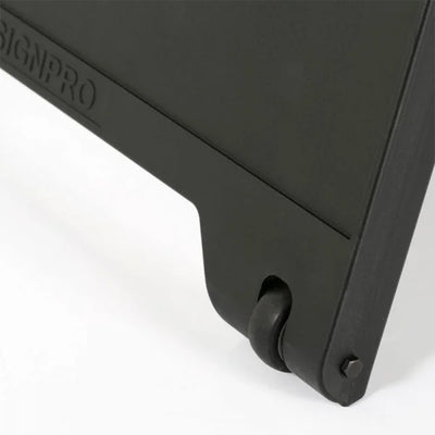 M&T Displays SignPro 24 x 36 Inch Weatherproof Sandwich A Frame Board, Black