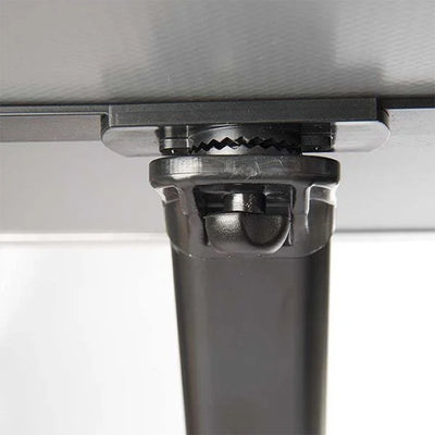 M&T Displays 8.5 x 11" Metal Pedestal Arc Restaurant Menu Holder, Black (Used) - VMInnovations