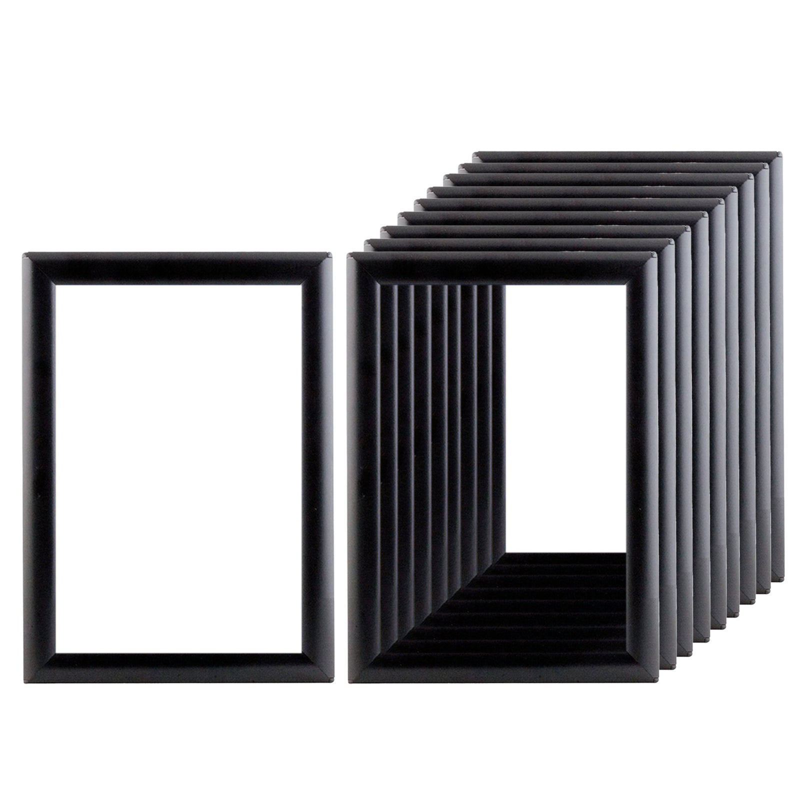 Opti Frame 8.5 x 11 In Wall Mount Front Load Frame, Black, 10 Count (Open Box) - VMInnovations