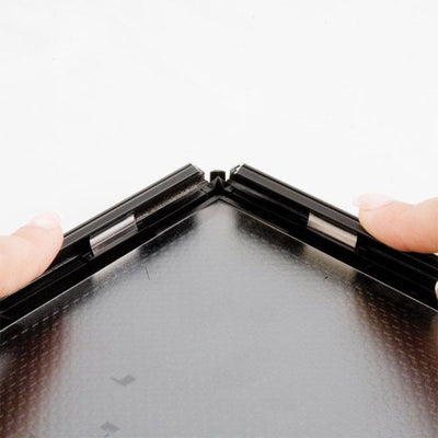 Opti Frame 8.5 x 11 In Wall Mount Front Load Frame, Black, 10 Count (Open Box) - VMInnovations