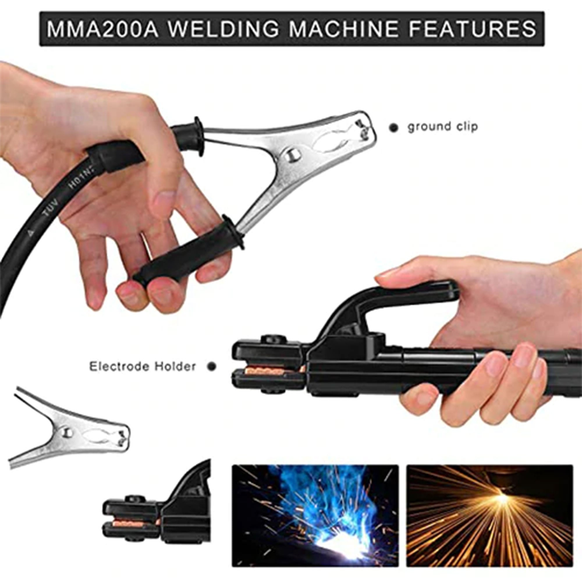 DEKO DKUS-MMA-200A Portable Lightweight Stick Arc Welding Machine (Used) - VMInnovations