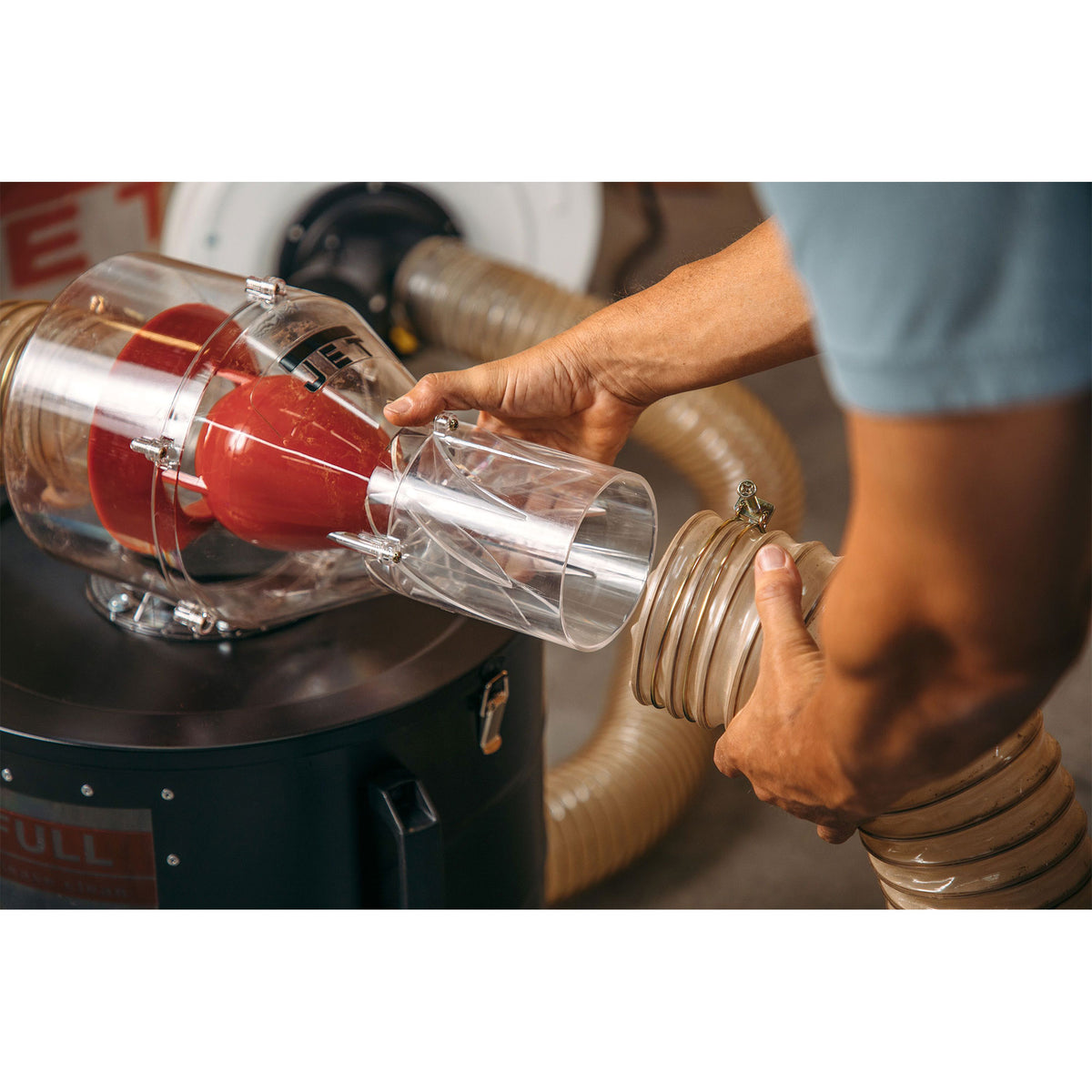 JET 717600 Cyclone Woodchip and Dust Bullet Separator for Filters and Impellers