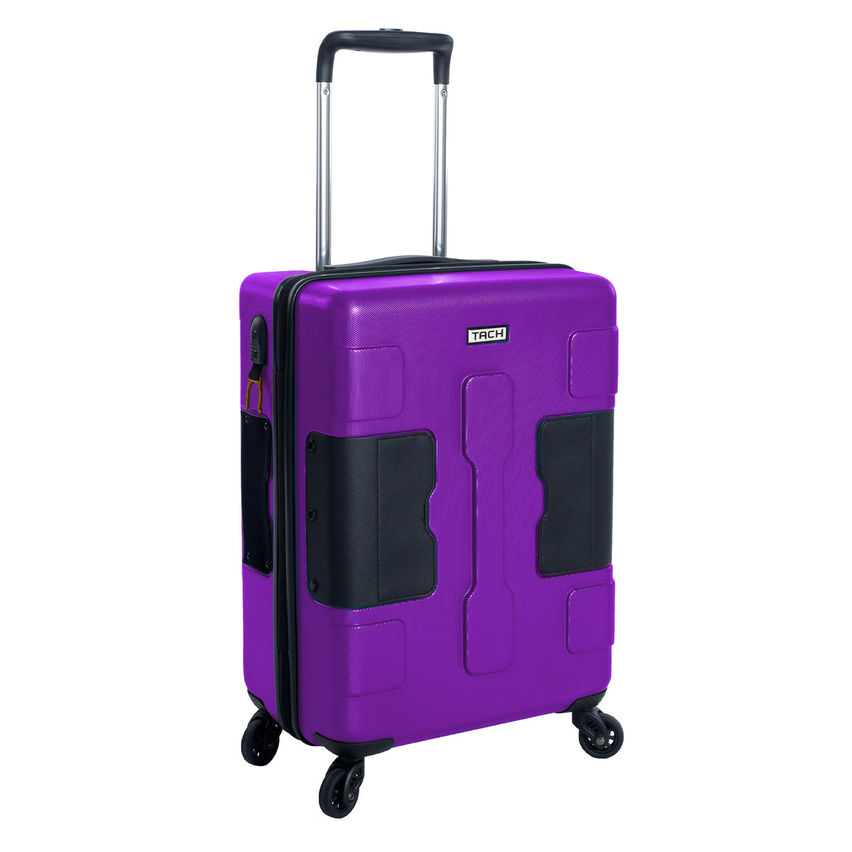 TACH V3.1 Connectable Hard Shell Carry On Spinner Suitcase Luggage Bag, Purple