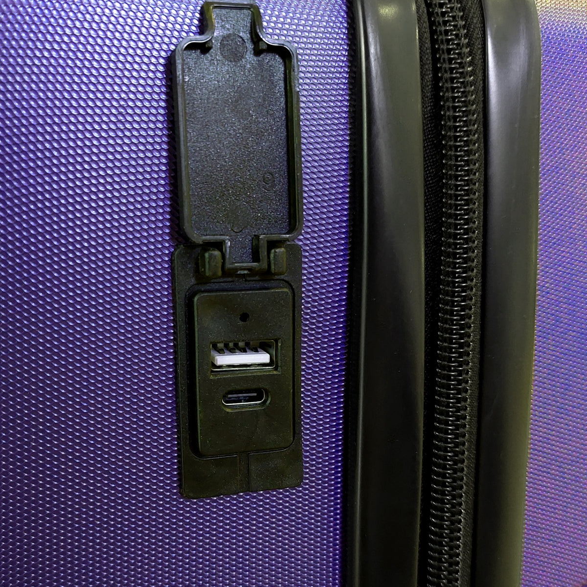TACH V3.1 Connectable Hard Shell Carry On Spinner Suitcase Luggage Bag, Purple