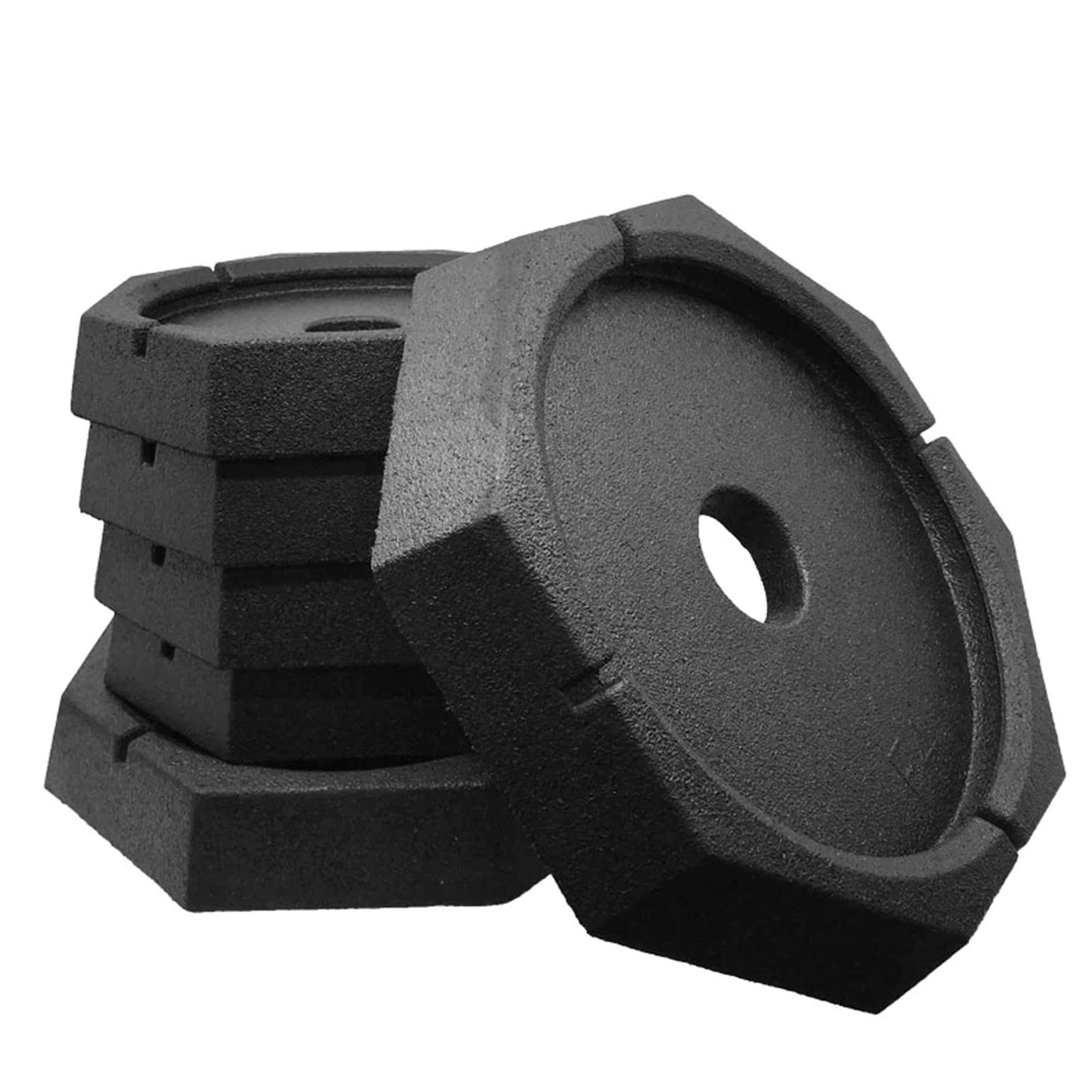 SnapPad XTRA XL Lux 9 Inch and 12 Inch Rubber Round Leveling Jack Pads (6 Pack) - VMInnovations