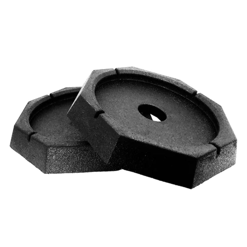 SnapPad XTRA XL Lux 9 Inch and 12 Inch Rubber Round Leveling Jack Pads (6 Pack)