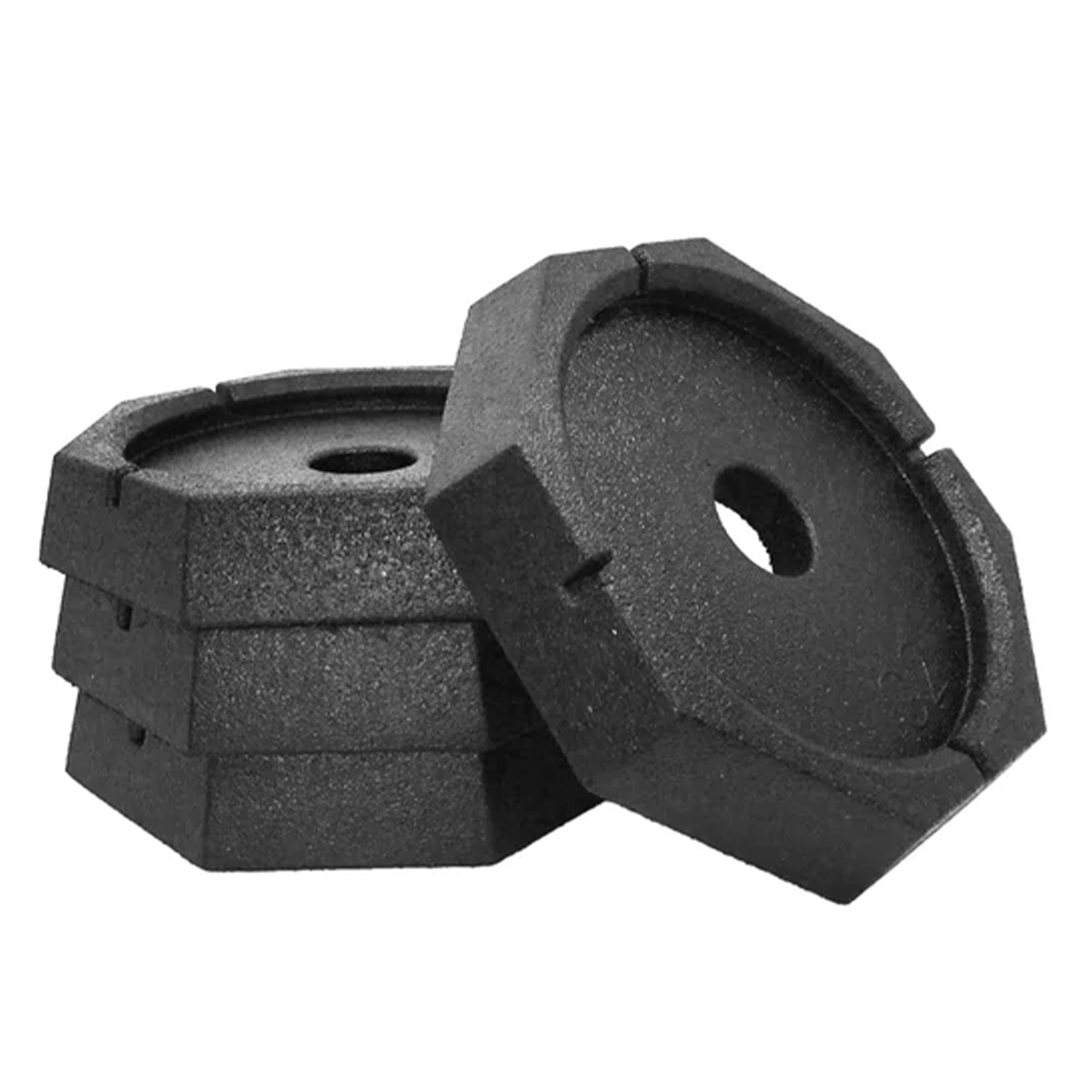 SnapPad XTRA XL Lux 9 Inch and 12 Inch Rubber Round Leveling Jack Pads (6 Pack) - VMInnovations